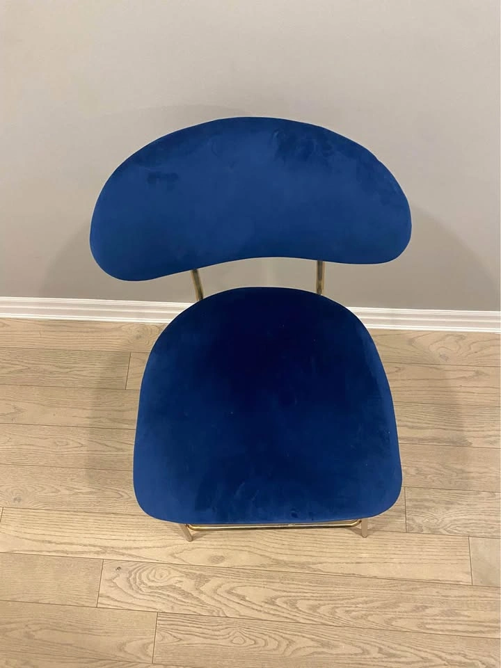 Fancy High Chair (2) - Royal Blue, Golden Trim - photo 3