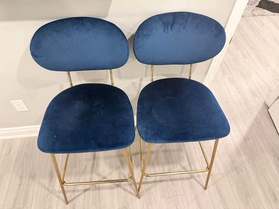 Fancy High Chair (2) - Royal Blue, Golden Trim - photo 4