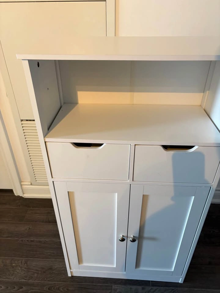 Floor Storage Cabinet Organizer w/ Door & Drawer - photo 5