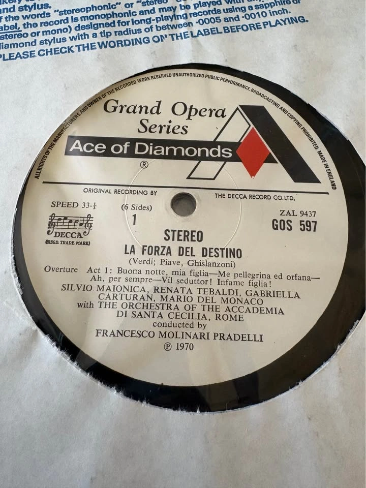 Verdi: La Forza Del Destino 3-LP Vinyl Box Set (Decca UK) - photo 4
