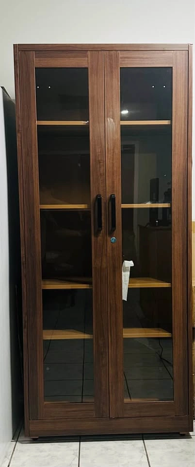 Glass Display Cabinet with Doors & 4 Shelves - Brand New - photo 5
