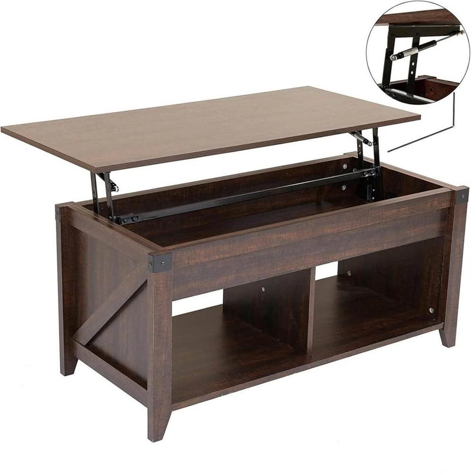 Farmhouse Lift Top Coffee Table with Storage - 41" - photo 4