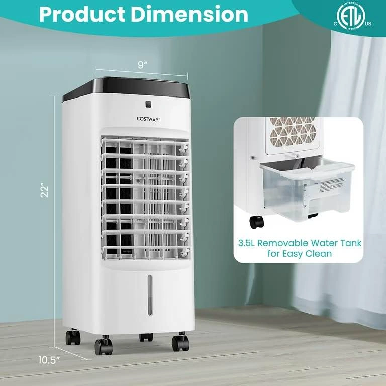Costway 4-in-1 Evaporative Air Cooler Fan & Humidifier - photo 4