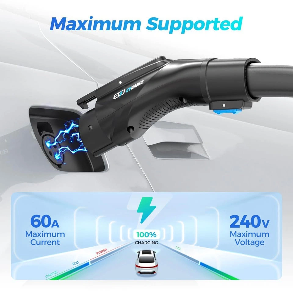 EVDANCE Tesla to J1772 EV Charger Adapter – 48A/250V - photo 2