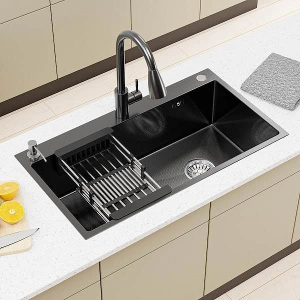 Brand New 32” Black Stainless Steel Kitchen Sink with Faucet – 1 - photo 4