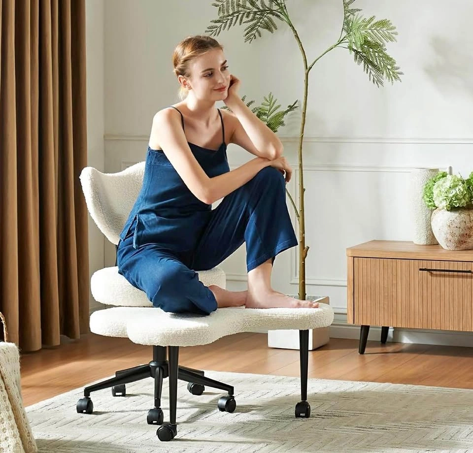 Ergonomic Kneeling Chair with Wheels – Adjustable Swivel (Brand