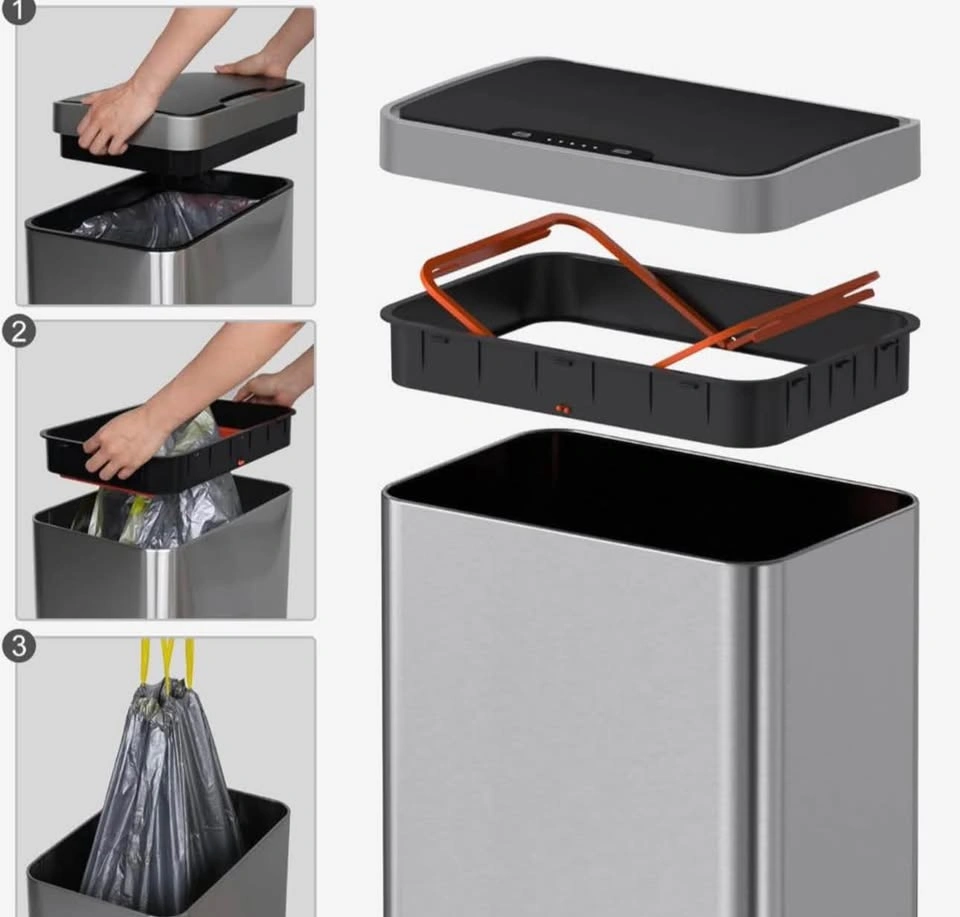 Mbillion 15 Gallon Touchless Trash Can – Motion Sensor - photo 4