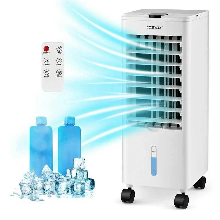 Costway Portable Evaporative Air Cooler Fan with Remote & Oscill