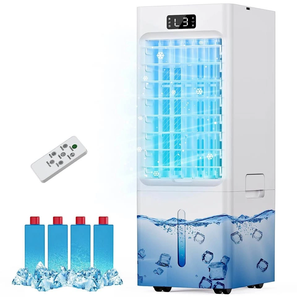 3-in-1 Portable Evaporative Air Cooler w/ Remote & Ice Packs - B