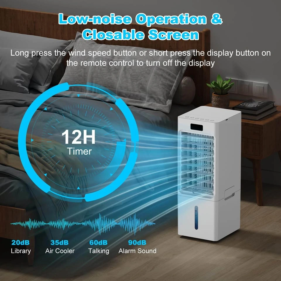 3-in-1 Portable Evaporative Air Cooler w/ Remote & Ice Packs - B - photo 5