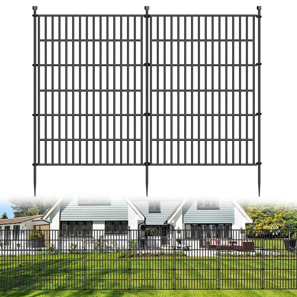 10 Panel No Dig Decorative Garden Fence - 40" x 23.6ft