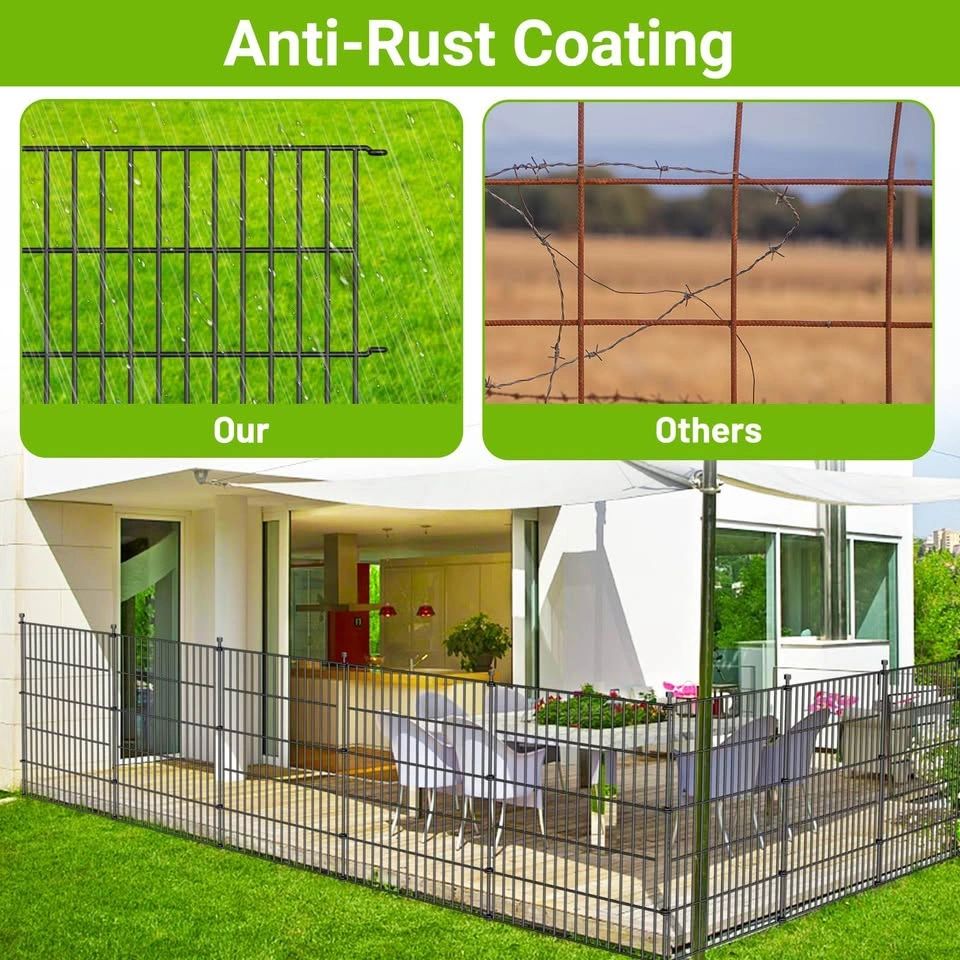 10 Panel No Dig Decorative Garden Fence - 40" x 23.6ft - photo 3