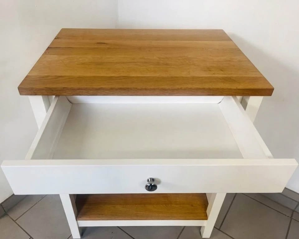 IKEA TORNVIKEN Kitchen Island - White/Oak - Great Condition - photo 2