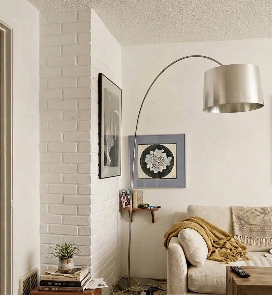 Frandsen Designer Arc Floor Lamp - Silver - Excellent Condition