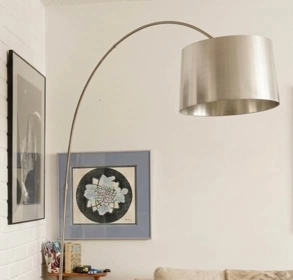 Frandsen Designer Arc Floor Lamp - Silver - Excellent Condition - photo 2