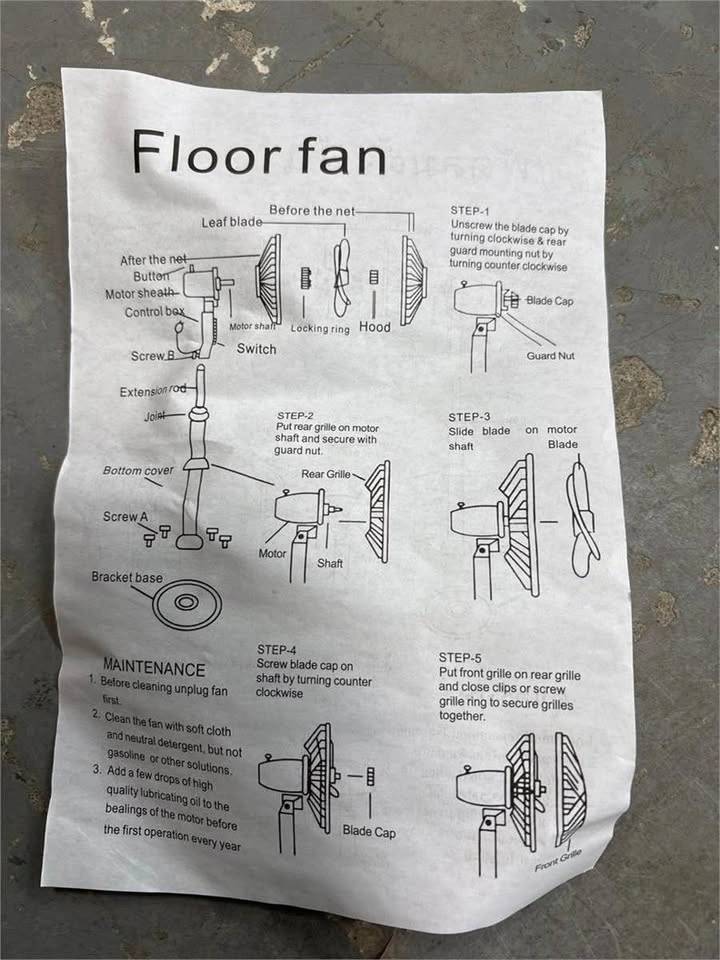 Brand New - 5-Blade Silent Vertical Fan - photo 5