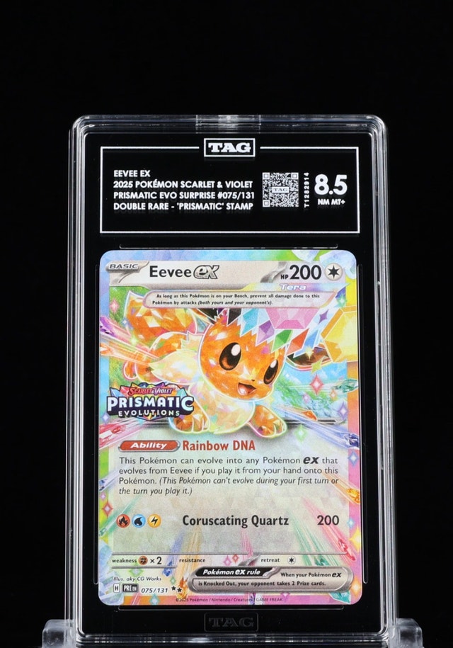 TAG Graded 8.5 NM/MT+ Eevee ex