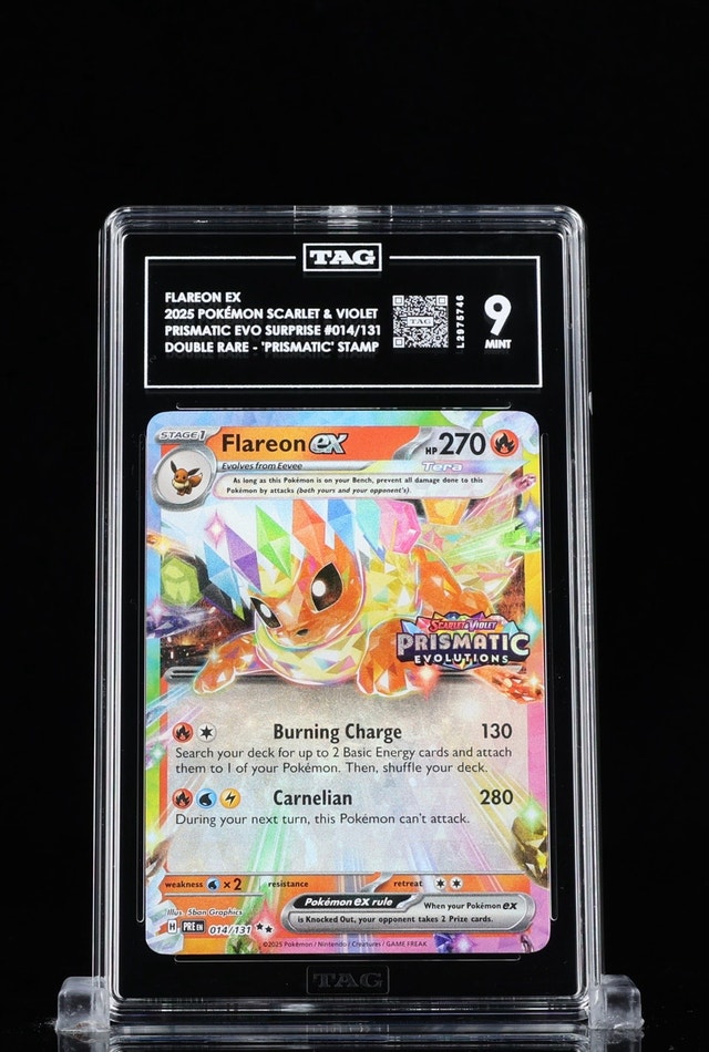 2025 Pokémon Flareon ex Graded 9 Mint