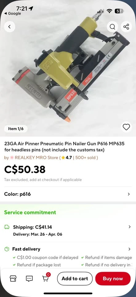 P919 Pneumatic Pinner - photo 3