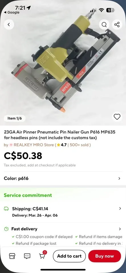 P919 Pneumatic Pinner - photo 3