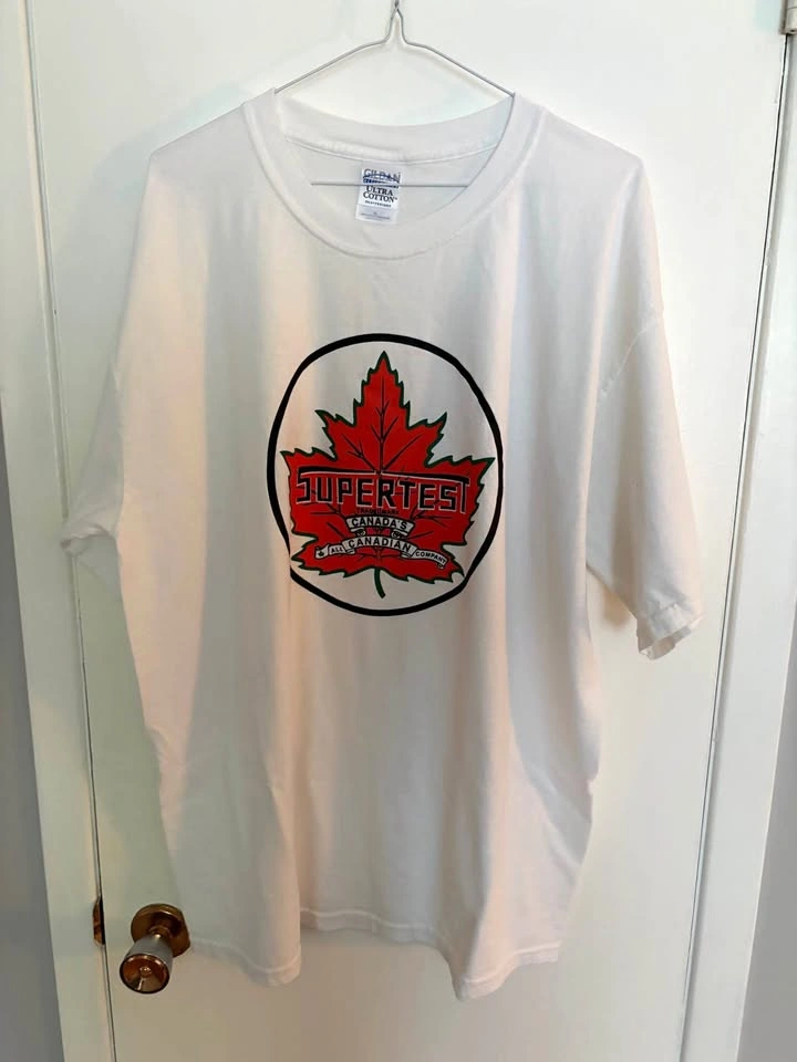 Vintage Style Supertest Petroleum T-Shirt - Size XL