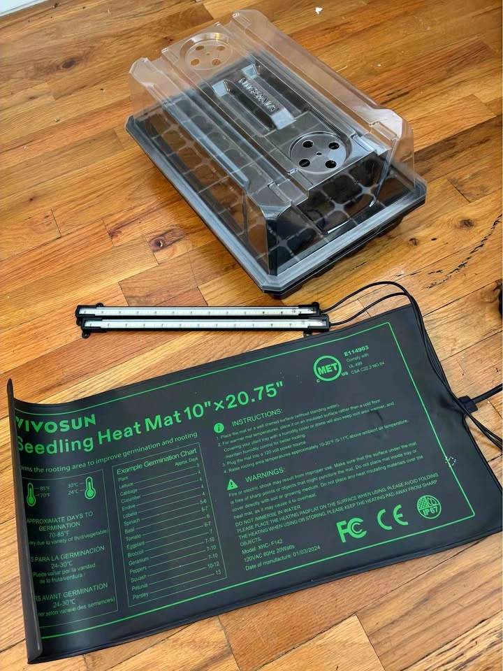 VIVOSUN Seedling Starter Kit w/Heat Mat, Dome & Lights
