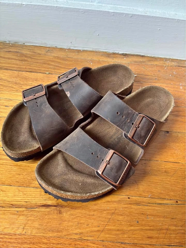 Birkenstock Arizona Sandals Dark Brown Size 38