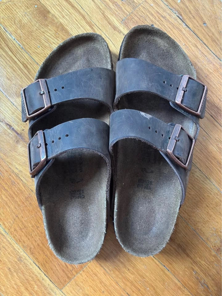 Birkenstock Arizona Sandals Dark Brown Size 38 - photo 2