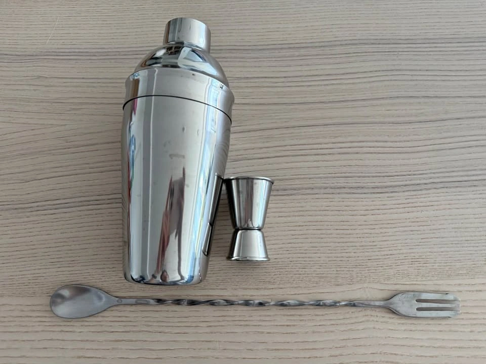 Stainless Steel Cocktail Shaker Set (550ml) – Bar Tools Kit