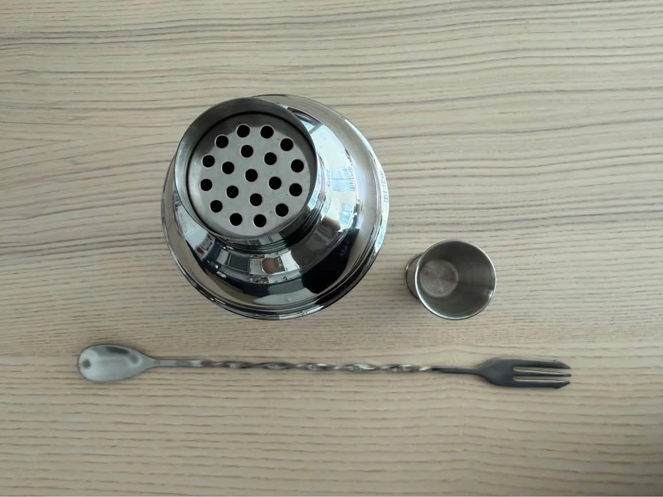 Stainless Steel Cocktail Shaker Set (550ml) – Bar Tools Kit - photo 2