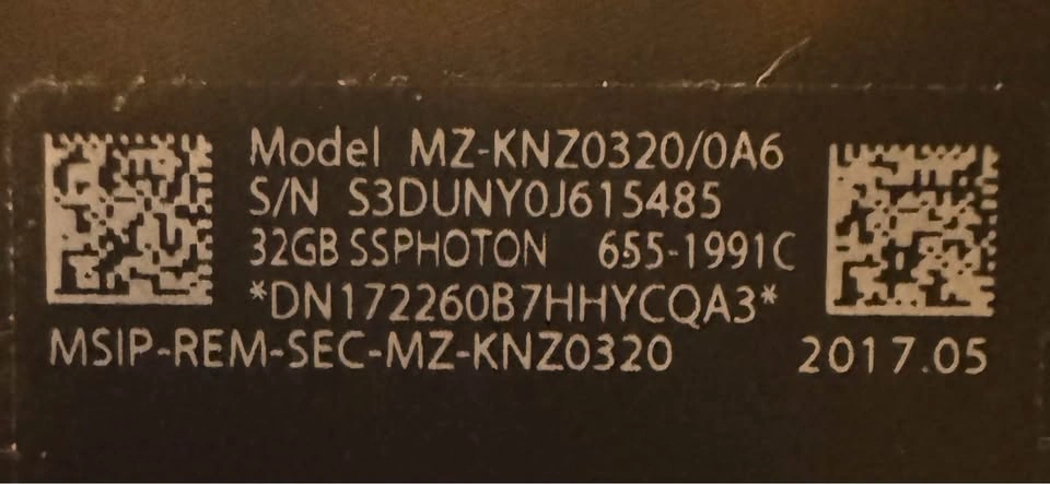 Apple 32GB NVMe SSD (OEM iMac Fusion Drive Blade) - photo 2