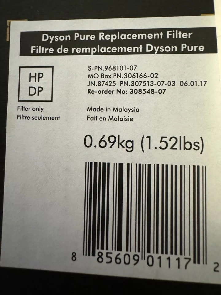 Dyson Pure HP/DP Glass HEPA Filter NIB - photo 2