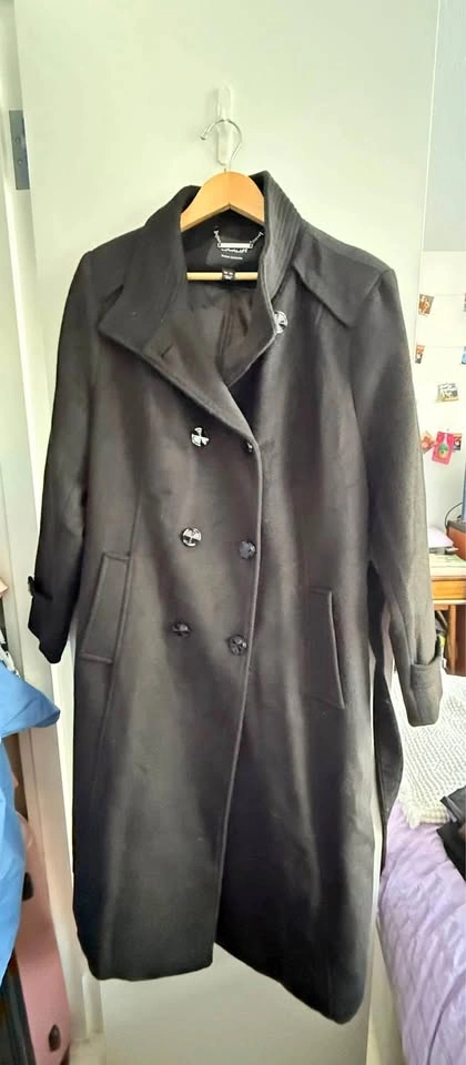 Escalier Wool Trench Coat - Women's Large