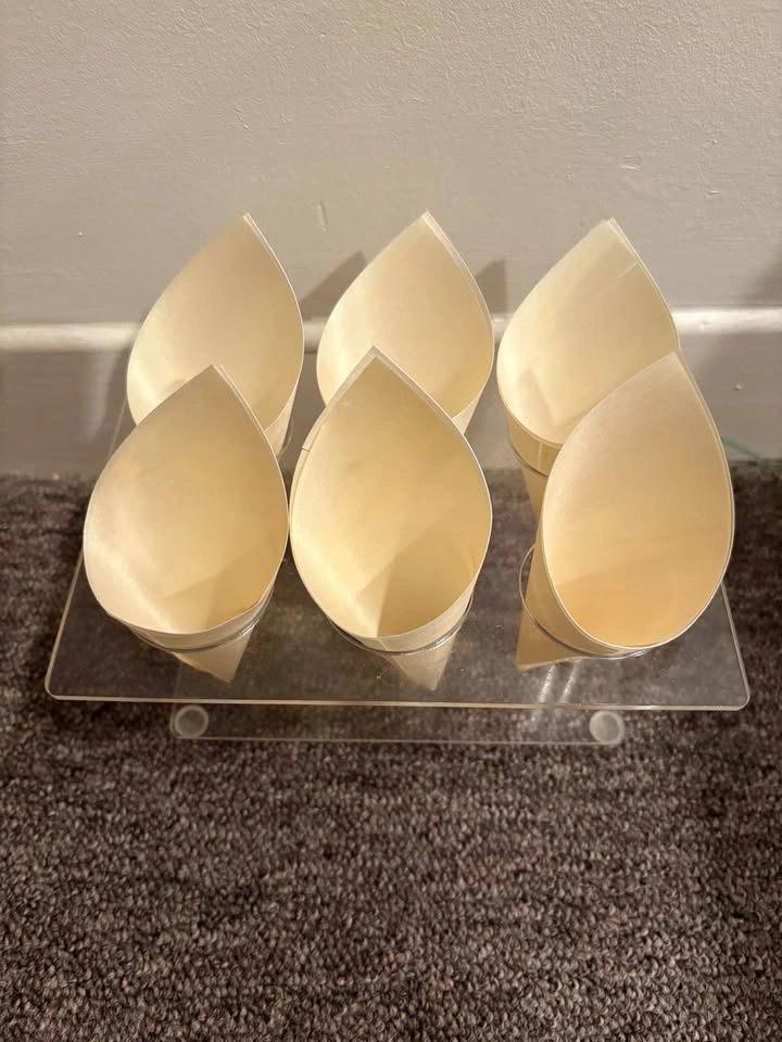 Bamboo food cones - photo 2