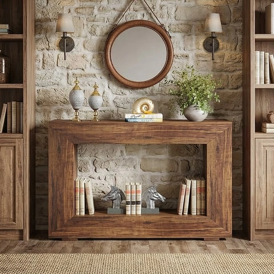 Contemporary Sofa Table for Entryway Organization $98 - photo 2