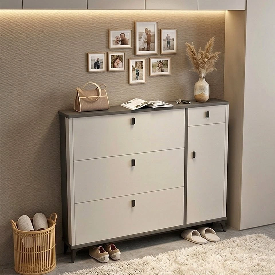 Slim Flip-Top Shoe Cabinet - SOCE041 Organizer