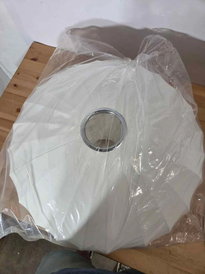 Pendant 23" Light Minimalist Cloth Lantern White, New - photo 3