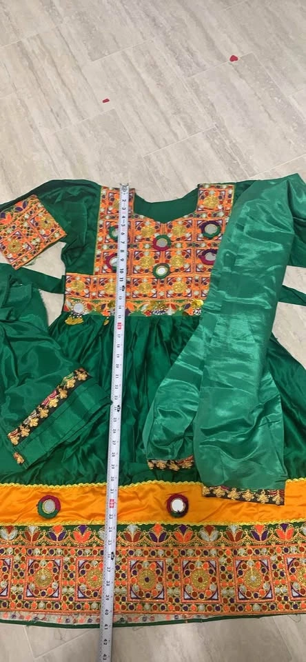 Green Afghani Dress