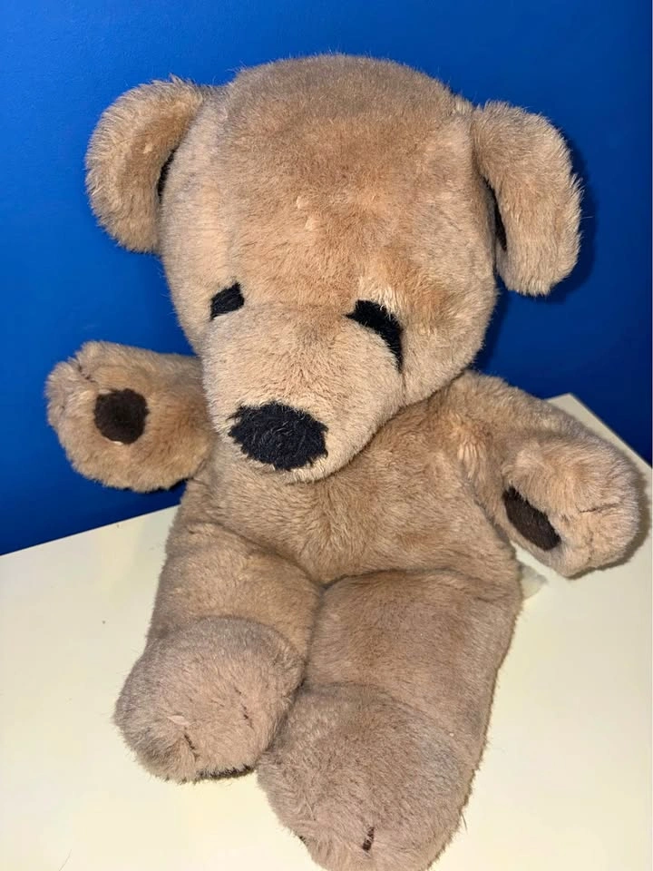 Vintage Style Tan Plush Teddy Bear