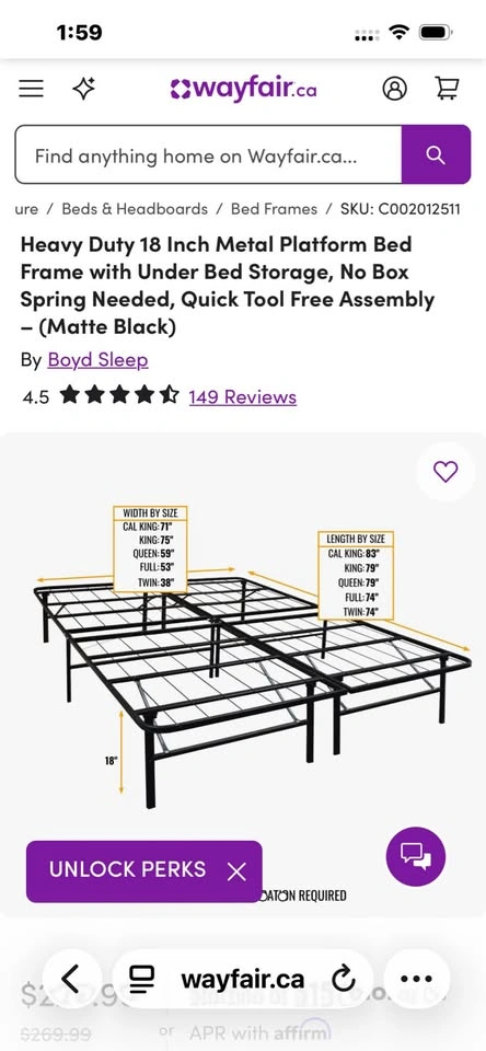 King Size Bed Frame - Pickup in Copperfield Grove SE - photo 4