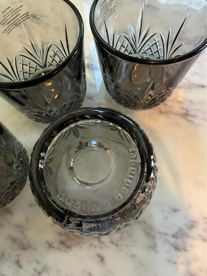 Godinger Dublin Smoke Glasses - Rare Colour - photo 3