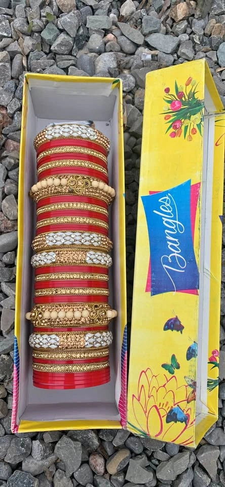 Red Wedding Bangles Set