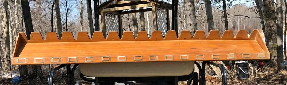 Hand made 16 bottle wine rack