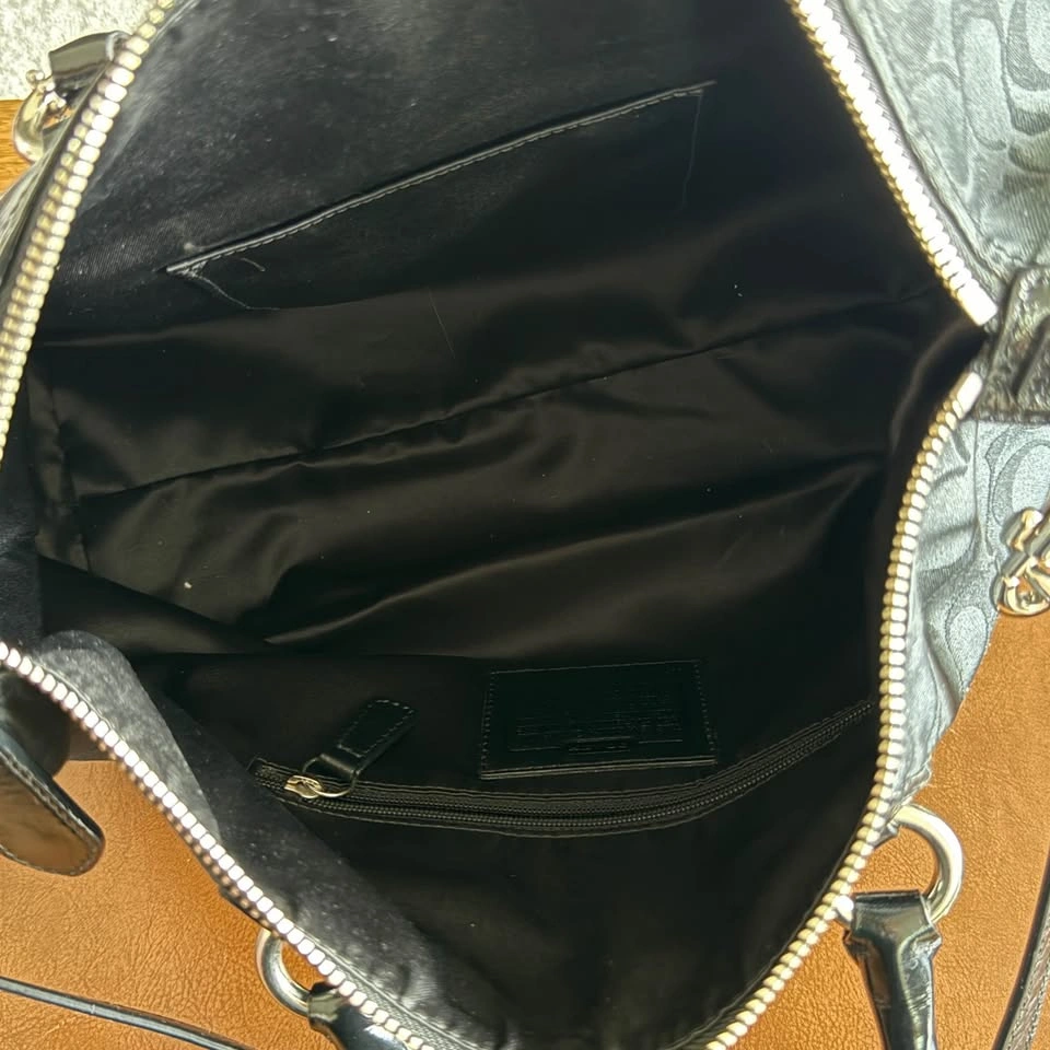 Authentic Coach Black Signature Satchel / Shoulder Bag Y2K - photo 5
