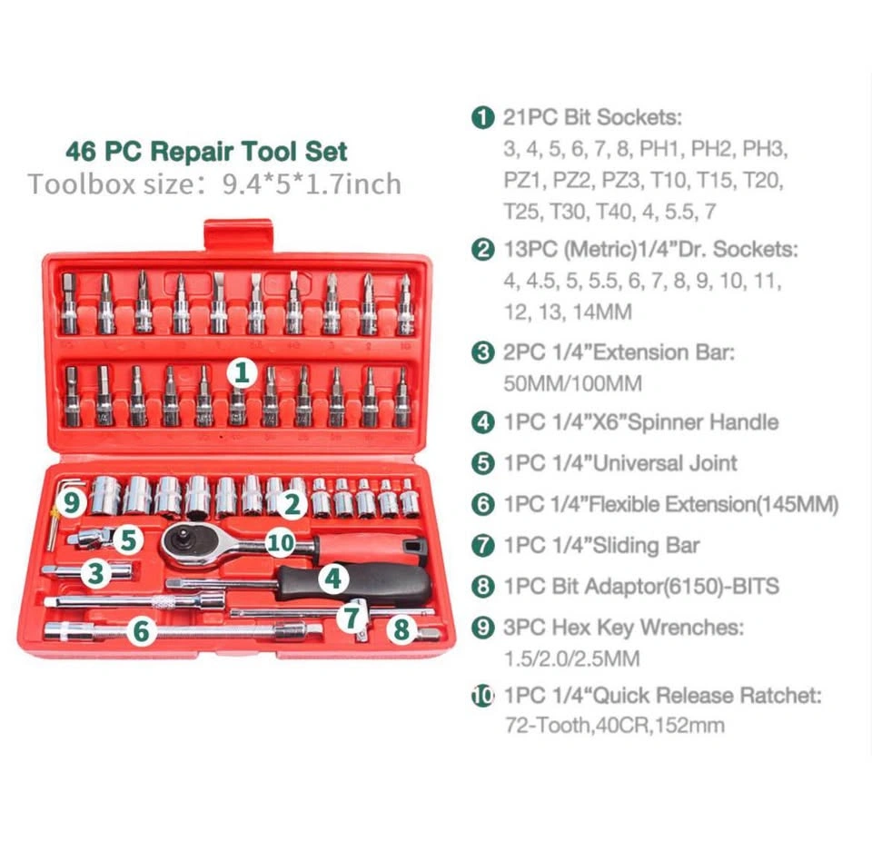 New!! 46 pieces tool set !!Firm Price!! - photo 5