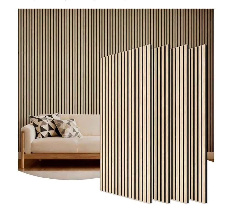 TONOR Acoustic Wood Slat Wall Panels 4 pack oak