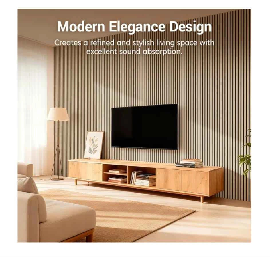 TONOR Acoustic Wood Slat Wall Panels 4 pack oak - photo 4