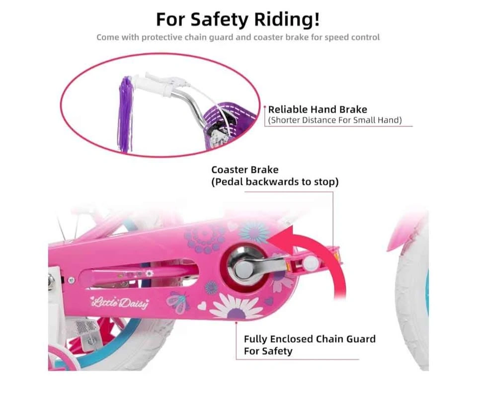 Brand New Girls Princess Bicycle with Basket & Doll Seat - photo 2