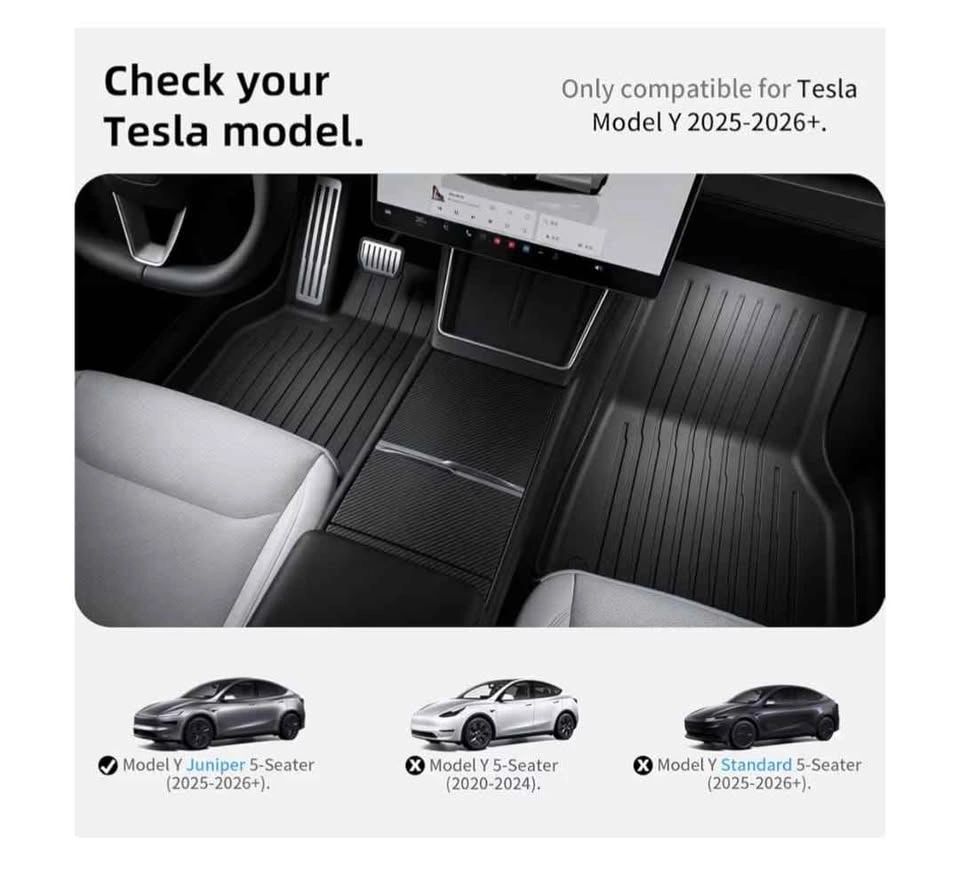 2025-2026 Tesla Model Y Juniper Floor Mats - photo 3