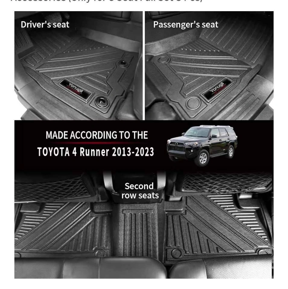 2013-2024 Toyota 4Runner All-Weather Floor & Cargo Mats (8-Pcs) - photo 3